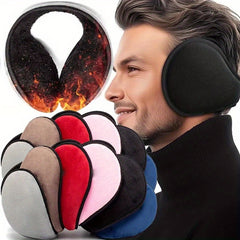Thermal Insulated Plush Fleece Ear Warmers Soft Fuzzy Winter Ear, Ergonomic Fit