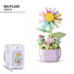 Building Block Toy Decorative Potted Plants Party Favors DIY Creative Decoration