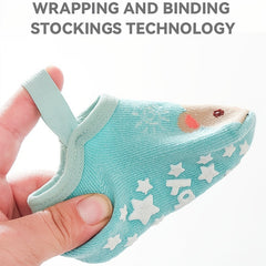 Baby Casual Cartoon Floor Socks With Non slip Straps