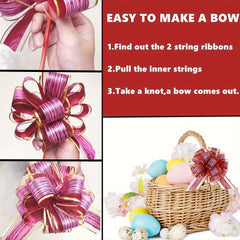 20pcs Pull Flower Ribbon Bow for Gift Wrapping Bows