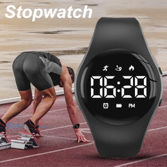 Girls Fashionable Multifunctional Sports Watch Set USB Charging Rechargeable