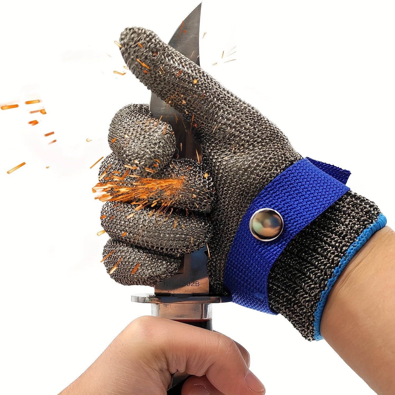 Cut Resistant Stainless Steel Wire Metal Mesh Safety Glove XL