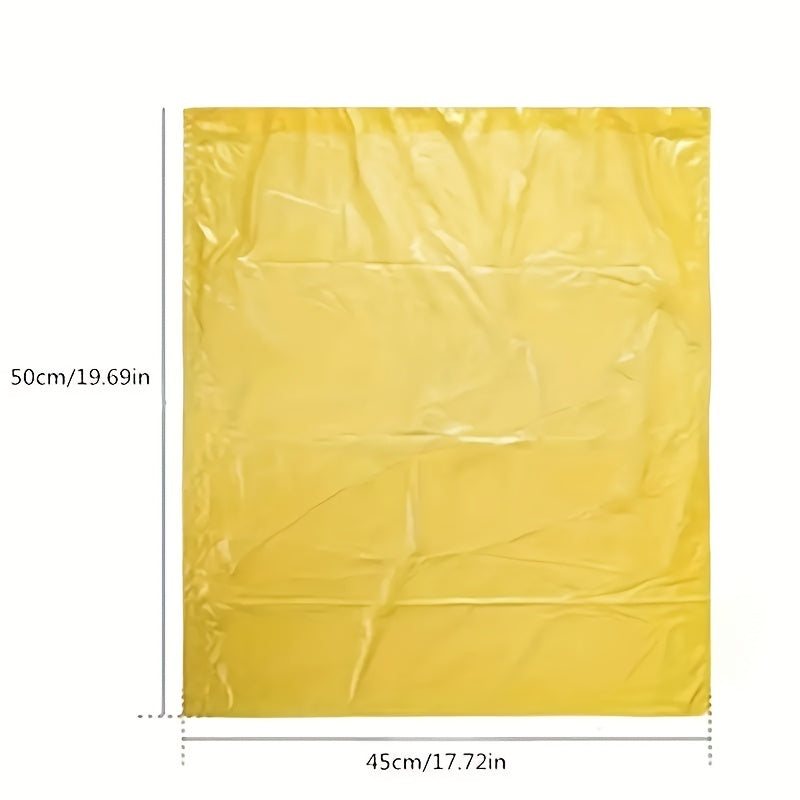 75pcs Flat Mouth Disposable Garbage Bags, 5 Rolls Pack