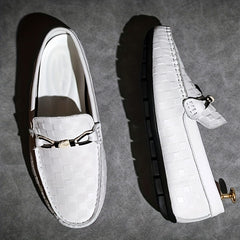 Men's Plaid Loafers Sneakers