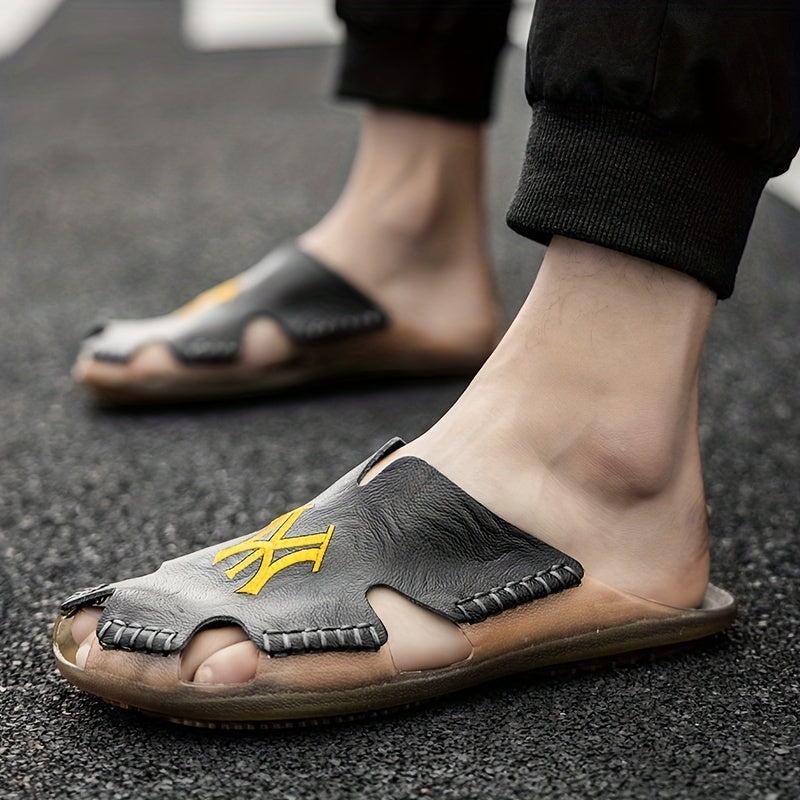 Men's Slip On Slide Sandals Casual Outdoor Walking Shoes