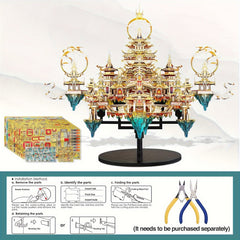 Metal Puzzle Model Kits Palace Building Kits For Adults DIY Handcraft Gift