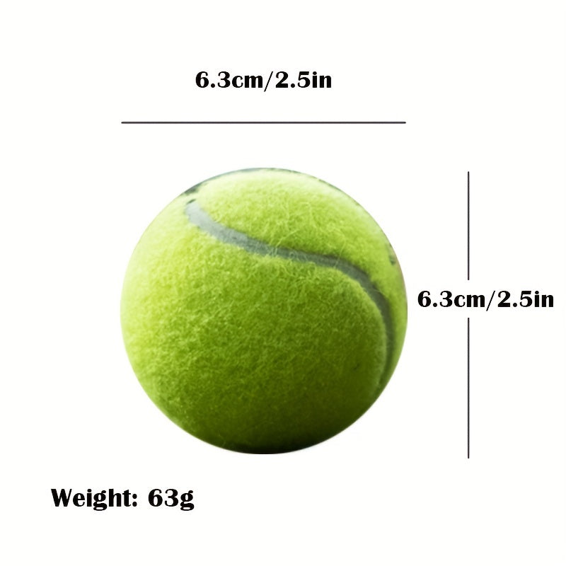 3 High Elasticity Tennis Balls for Outdoor Sports & Family Games