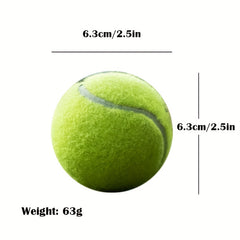 3 High Elasticity Tennis Balls for Outdoor Sports & Family Games