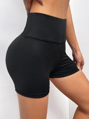 Seamless High Waisted Biker Shorts with Pocket