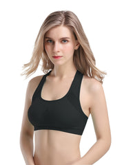 Mesh Hole Sports Bra Cut Out Shockproof Intimates Bra