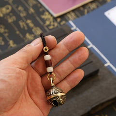 1pc Retro Pixiu Bell Pendant Keychain Bag Decor Accessory