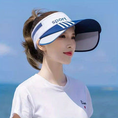 Wide Brim Visor Hat Candy UV Protection Sun Hat