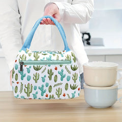 Cartoon Tote Bag Insulated Lunch Bag Aluminum Foil Zipper Thickened Oxford Cloth