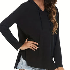 Hooded Sweatshirt Long Sleeve Sports Hoodie Women's Tops