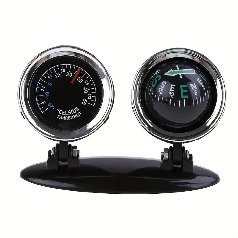 2-in-1 Car Compass Ornament