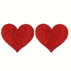 5 Pairs Heart Shape Nipple Covers Self Adhesive Disposable Nipple Pasties