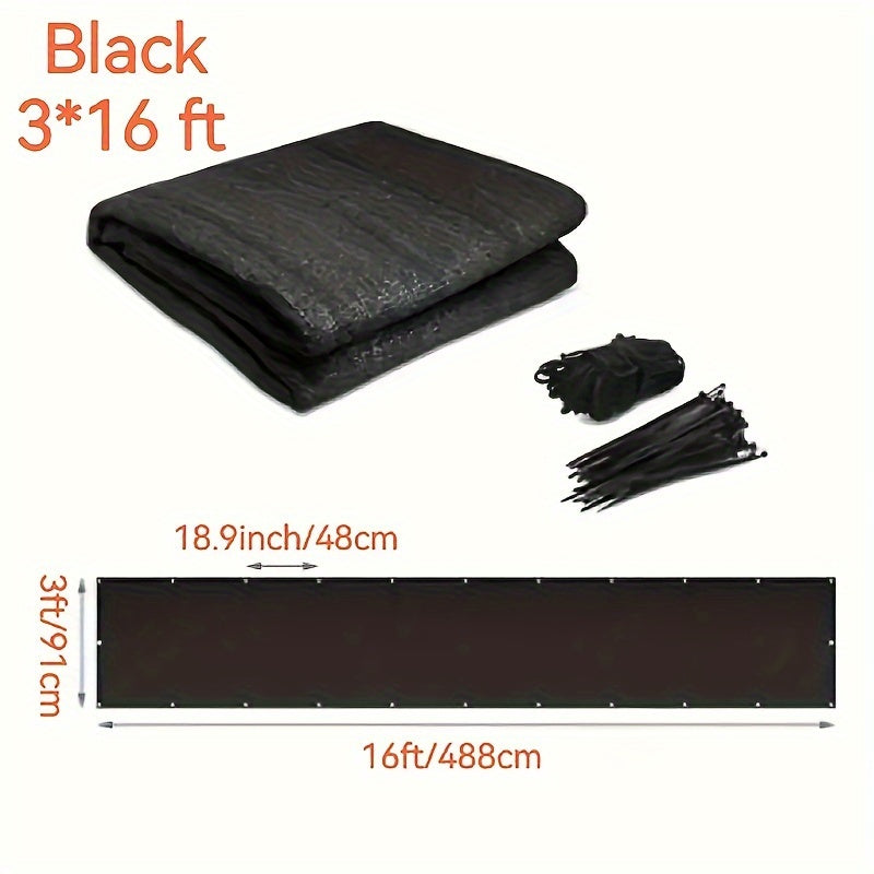 50pcs Balcony Privacy Screen Cover Fence Net Shield Porch Deck Backyard Patio