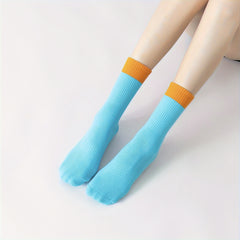 Yoga Socks Non-Slip with Silicone Bottom Breathable Crew Socks