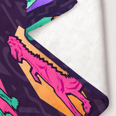 Colorful Little Dinosaur Blanket for Home & Outdoor Use