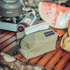 Outdoor Camping Tissue Storage Box & Canvas Storage Bag