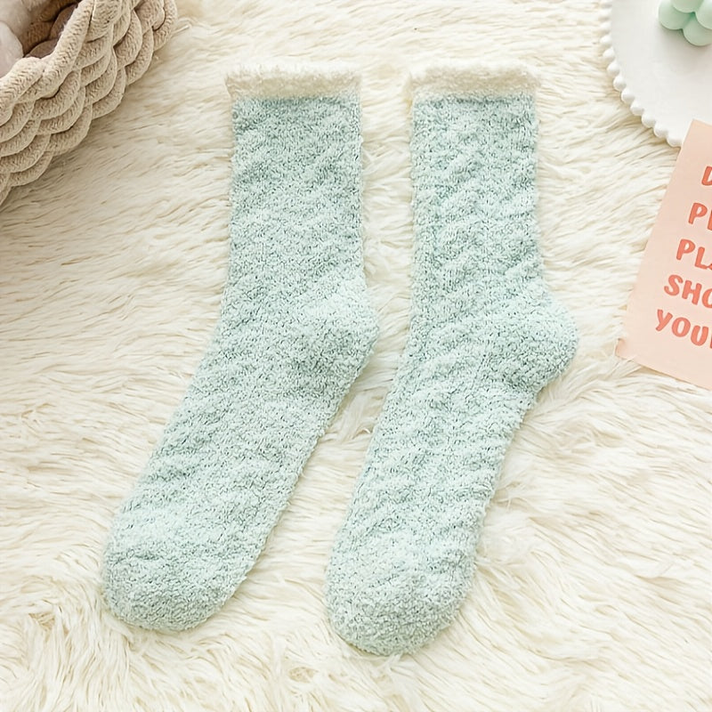 6 Pairs Twist Textured Socks Women's Stockings