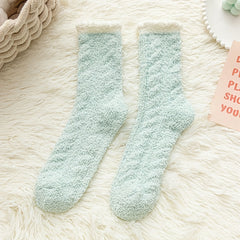 6 Pairs Twist Textured Socks Women's Stockings