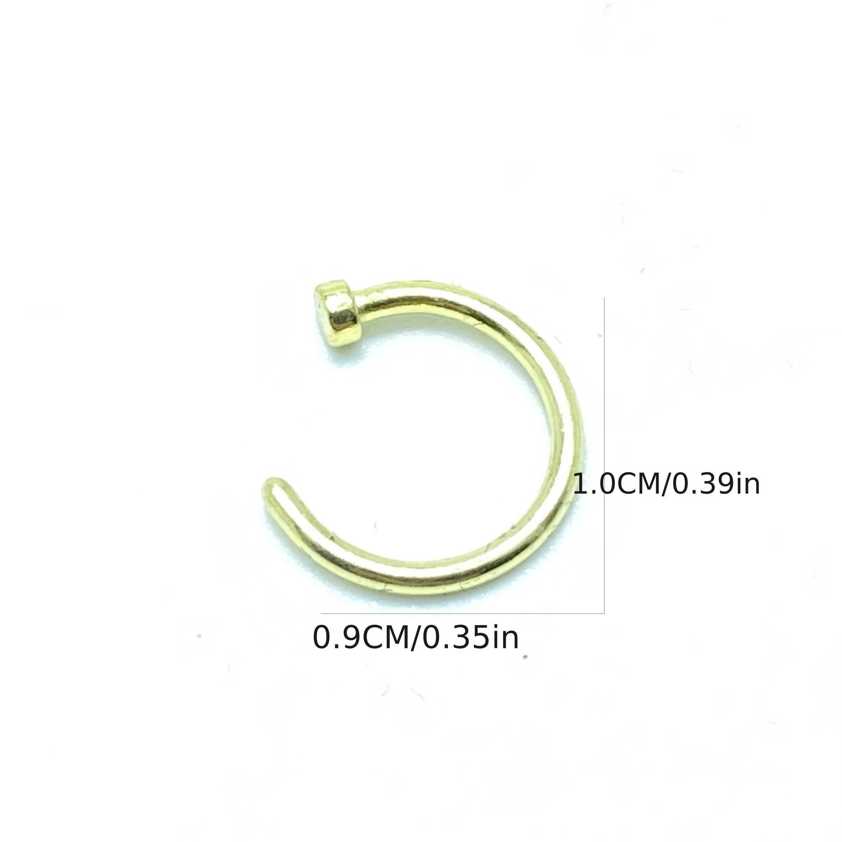 25pcs Box European and American Piercing Nose Nail Decoration