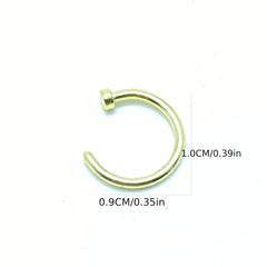 25pcs Box European and American Piercing Nose Nail Decoration