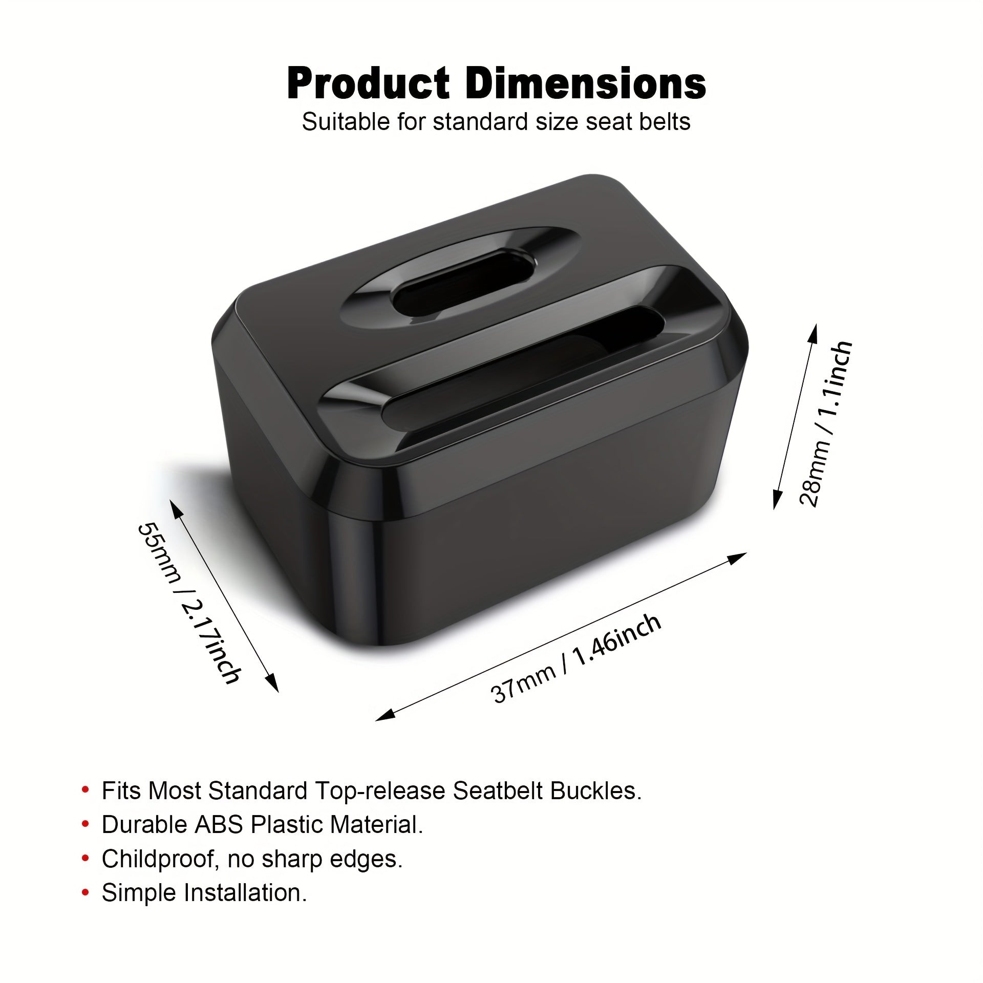 2pcs Car Seatbelt Buckle Guard Child Seat Belt Lock