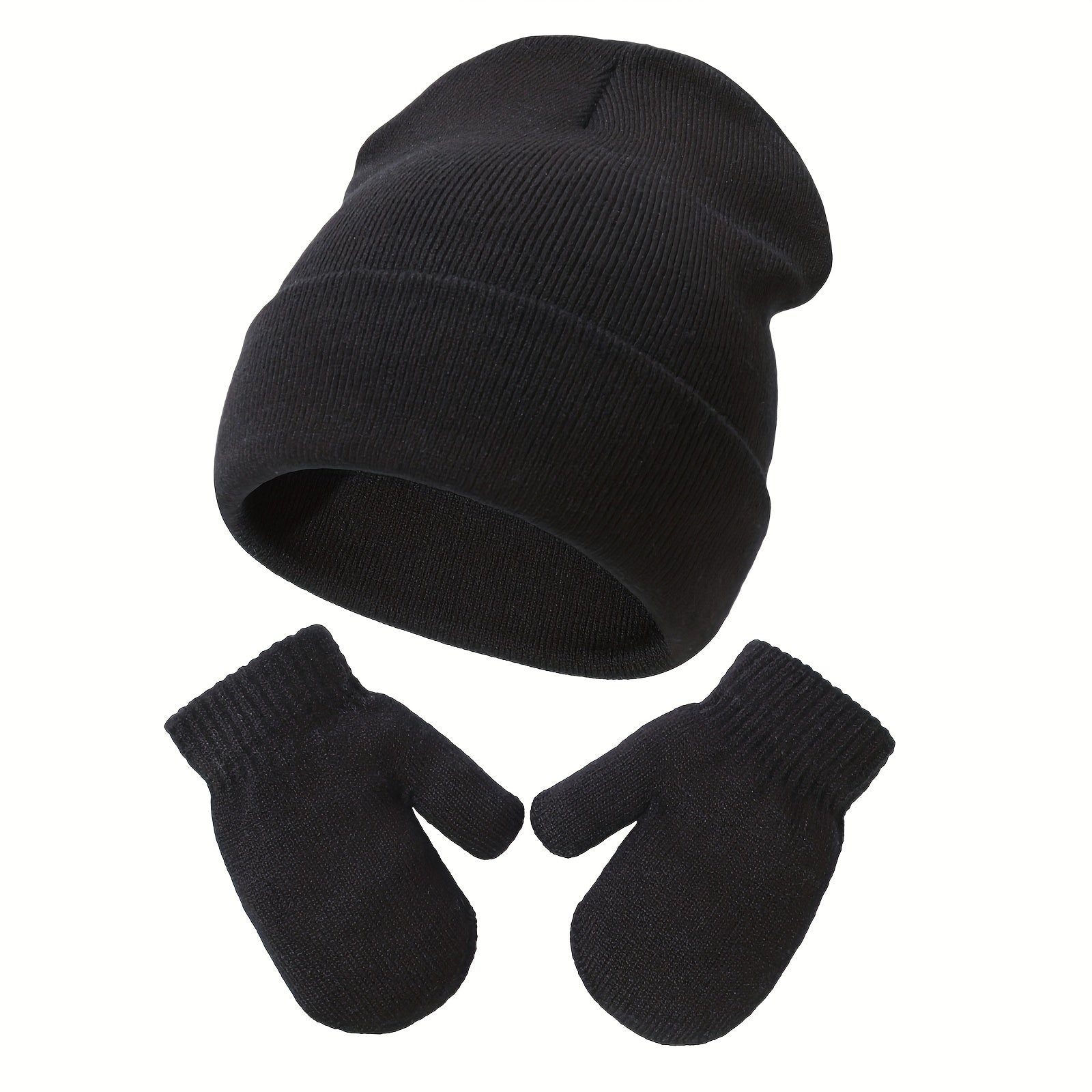 Unisex Toddler Hat And Gloves Baby Beanie Knitted Ski Hat For 0 7 Years Baby