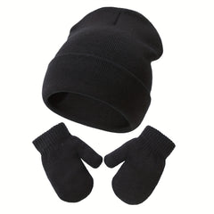 Unisex Toddler Hat And Gloves Baby Beanie Knitted Ski Hat For 0 7 Years Baby