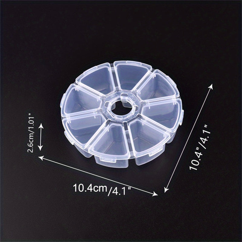 Plastic Storage Box Jewelry Organizer Clear Container Rectangle Flower Shape