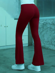 Women's Flared Yoga Pants Solid Bootcut Leggings