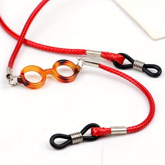 3pcs Leather Glasses Chain Multicolor Halter Non slip Glasses Strap