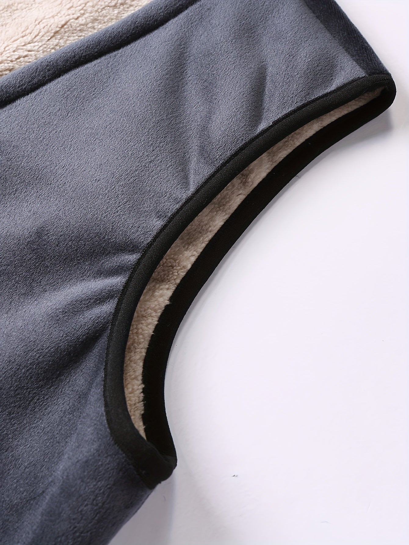 Men's Double-Sided Fleece Vest Thick Waistcoat