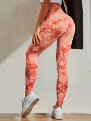 Tie Dye High Waist Sports Leggings for Women