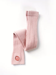 Kid Girls' Knit Leggings With Embroidery Regular Fit Girl's Cropped