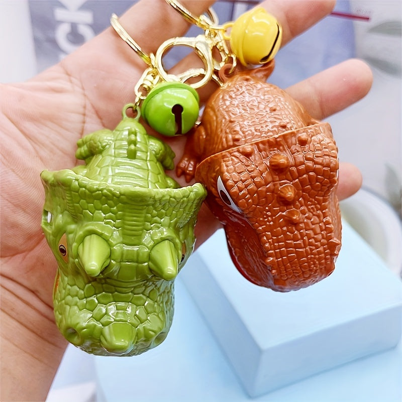 Dino Finger Bite Keychain Creative Bag Purse Pendant