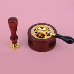 Wax Seal Stamp Set - 1 Stamp, 6 Heads, Stove, Spoon
