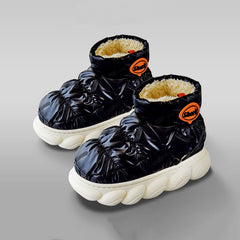 Men's Warm Plush Lining Slip On Home Shoes Winter