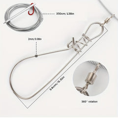 Stainless Steel Fishing Stringer Clip for Freshwater Saltwater