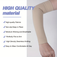 Compression Arm Sleeve 2 Pack 20-30 mmHg Full Arm Support Brace