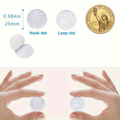 208pcs Adhesive Dots with Hook and Loop Tape