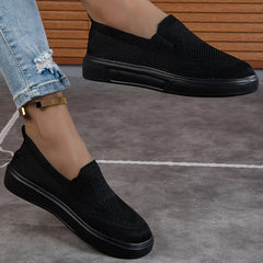 Shallow Mouth Slip-On Sneakers for Women Mesh Breathable Sports and Casual Shoes