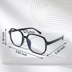 Stylish Square Frame Light Blocking Glasses