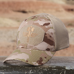 Camouflage Baseball Cap Outdoor Mountaineering Camping Visor Mesh Cap