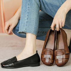 Women's Closed Toe Flat Loafers Lightweight Slip on Shoes