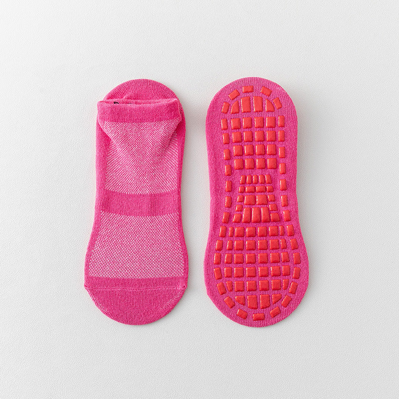 Non Slip Yoga Socks with Grip - Low Cut Breathable Pilates Barre Socks