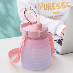 1300ml Large Capacity Water Cup Gradient Bottle For Sports Fitness