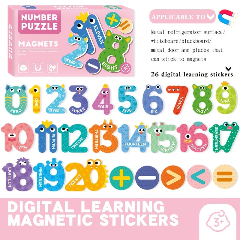 Educational Magnetic Fridge Magnets Set for Kids